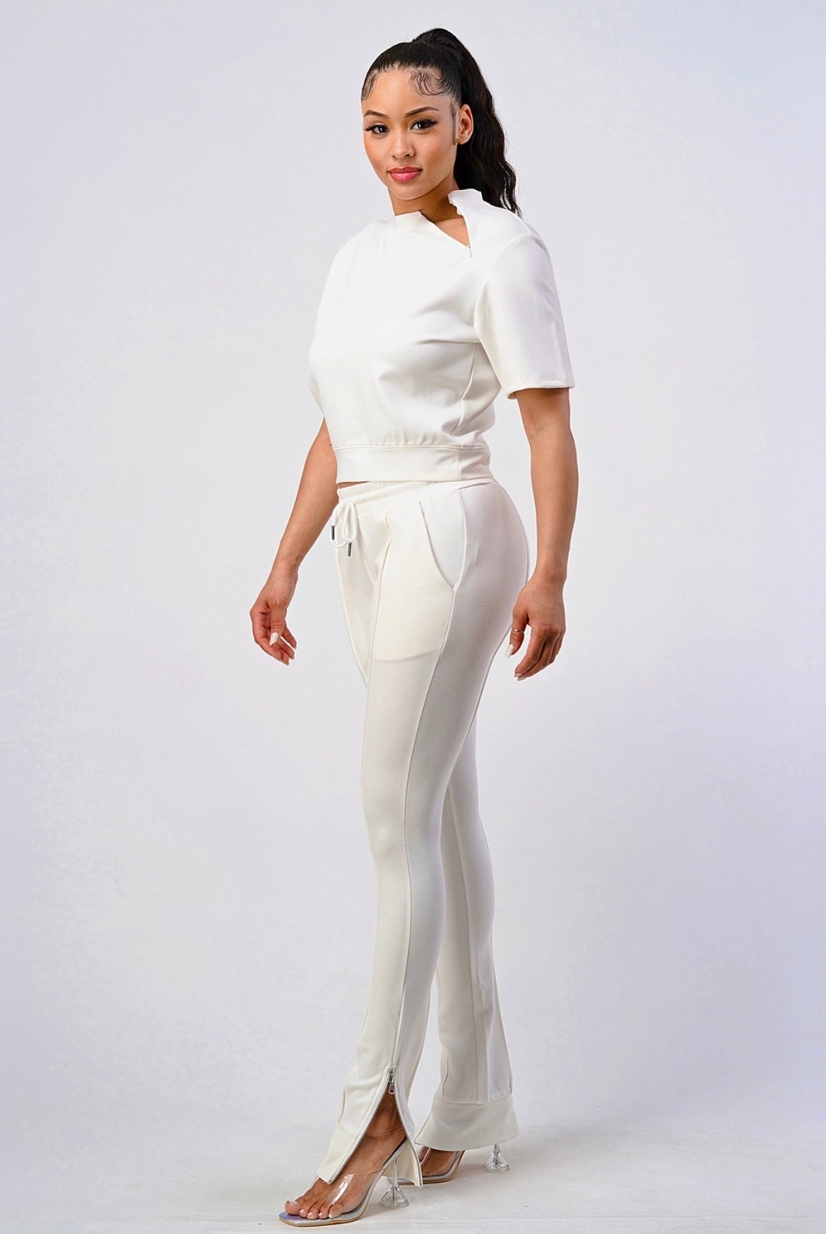 French Vanilla Short Sleeve Set