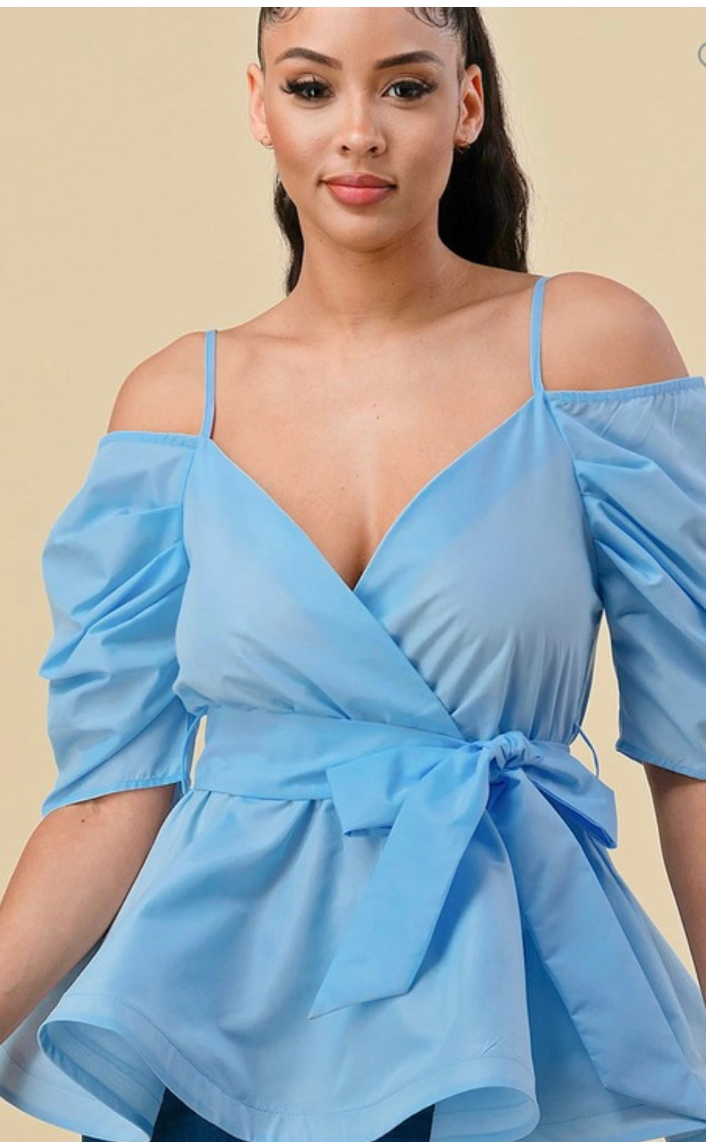 Give Me Curves Top (Sky Blue)