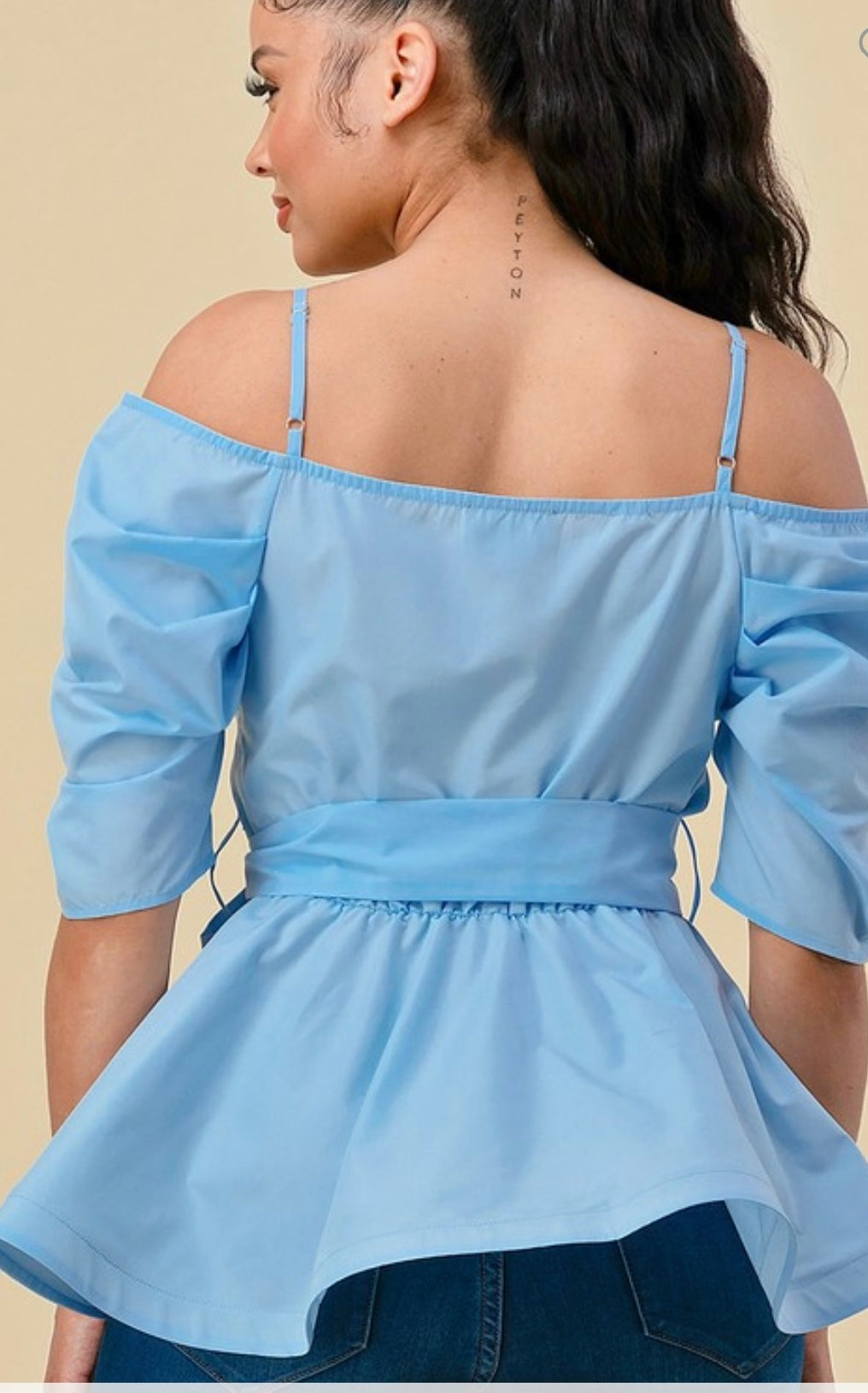 Give Me Curves Top (Sky Blue)